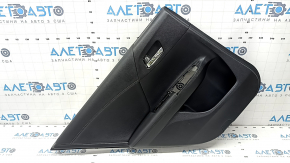 Door trim card rear left Honda Accord 13-17 leather black, armrest leather black, with inner handle, worn