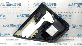 Door trim card rear right Honda Accord 13-17 leather black, armrest leather black, with inner handle