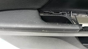 Door trim card front left Honda Accord 16-17 leather black, armrest leather black, molding under wood gloss, under memory seats, for cleaning