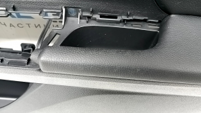 Door trim card front right Honda Accord 16-17 leather black, armrest leather black, molding under wood gloss, for cleaning