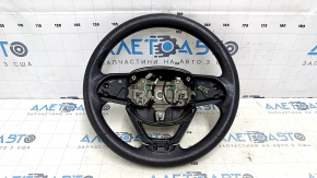 Bare steering wheel Jeep Cherokee KL 14-21 rubber black, with lower pad, scuffed