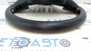 Bare steering wheel Jeep Cherokee KL 14-21 rubber black, with lower pad, scuffed