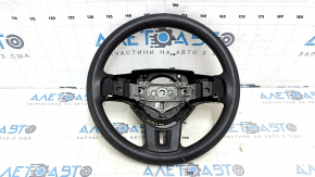 Bare steering wheel Dodge Journey 11-15 black rubber, no buttons, with pads, for dry cleaning