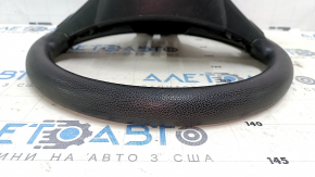 Bare steering wheel Dodge Journey 11-15 black rubber, no buttons, with pads, for dry cleaning