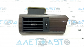 Left dashboard air duct deflector Honda Accord 16-17 wood trim gloss