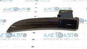Right dashboard air duct deflector Honda Accord 16-17 wood trim gloss, butt