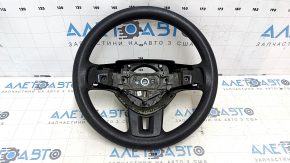 Bare steering wheel Dodge Journey 11-15 black rubber, no buttons, with pads, for dry cleaning, scuffs, scratches