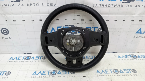 Bare steering wheel Dodge Journey 11-15 black rubber, no buttons, with pads, for dry cleaning, scuffs, scratches