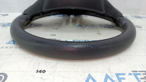 Bare steering wheel Dodge Journey 11-15 black rubber, no buttons, with pads, dry cleaning, scratches, scuffs