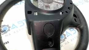 Bare steering wheel Dodge Journey 11-15 black rubber, no buttons, with pads, dry cleaning, scratches, scuffs