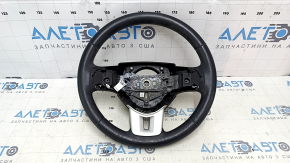 Naked steering wheel Dodge Journey 11-16 leather black, heated, no buttons, with pads, scratches
