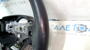 Naked steering wheel Dodge Journey 11-16 leather black, heated, no buttons, with pads, scratches