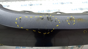 Bare front bumper Honda Accord 16-17 rest, hybrid, graphite, broken fasteners, dented, scratches, sand