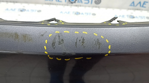 Bare front bumper Honda Accord 16-17 rest, hybrid, graphite, broken fasteners, dented, scratches, sand