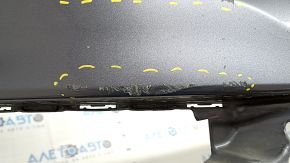 Bare front bumper Honda Accord 16-17 rest, hybrid, graphite, broken fasteners, dented, scratches, sand