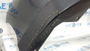 Bare front bumper Honda Accord 16-17 rest, hybrid, graphite, broken fasteners, dented, scratches, sand