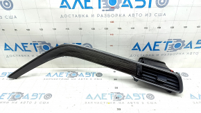 Right dashboard trim Toyota Camry v70 18-24 with air duct deflector, brown, wood-like, scratches
