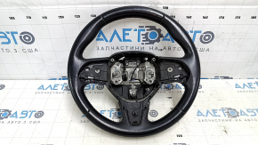 Naked steering wheel Chrysler 200 15-17 leather black, worn, scratches, bumps