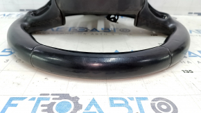 Naked steering wheel Chrysler 200 15-17 leather black, worn, scratches, bumps