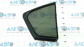 Door glass triangle with seal rear left Honda Accord 17 hybrid, green tint