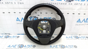 Bare steering wheel Buick Encore 13-16 black leather, no buttons, scratches. worn, bumps, dry cleaning