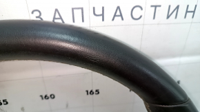 Bare steering wheel Buick Encore 13-16 black leather, no buttons, scratches. worn, bumps, dry cleaning