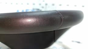 Bare steering wheel Buick Encore 13-16 black leather, no buttons, scratches. worn, bumps, dry cleaning
