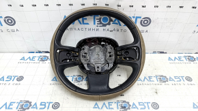 Naked steering wheel Fiat 500L 14-17 leather beige, scratches, bumps