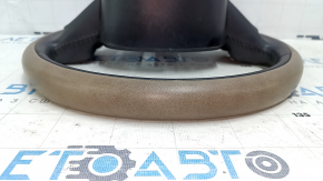 Naked steering wheel Fiat 500L 14-17 leather beige, scratches, bumps