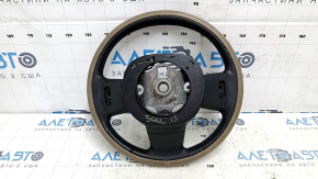 Naked steering wheel Fiat 500L 14-17 leather beige, scratches, bumps