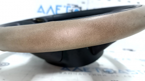 Naked steering wheel Fiat 500L 14-17 leather beige, scratches, bumps