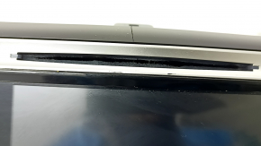 Monitor, display, navigation lower Honda Accord 13-17 touch screen touring, with overlay black with gray, crack, scratches