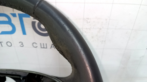 Bare steering wheel Cadillac ATS 13 - black leather, no buttons, scratches, dry cleanable