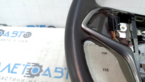 Bare steering wheel Cadillac ATS 13 - black leather, no buttons, scratches, dry cleanable