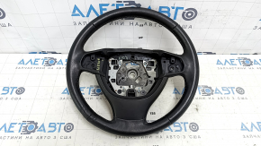 Steering wheel bare BMW 5 F10 10-16 leather black, scratches, scratches, dented