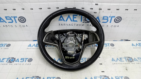 Bare steering wheel Cadillac ATS 13 - black leather, no buttons, scuffs, scratches, bumps
