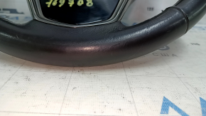 Bare steering wheel Cadillac ATS 13 - black leather, no buttons, scuffs, scratches, bumps