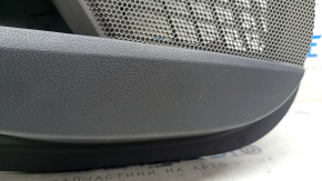 Door trim card rear left Toyota Camry v70 18-23 dark gray with gray insert plastic, gray armrest, rubber, dry-cleanable, scuffs