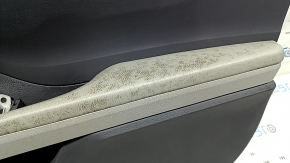 Door trim card front right Toyota Camry v70 18-23 dark gray with gray insert plastic, gray armrest, rubber, dry-cleanable