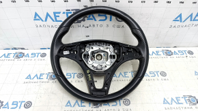 Naked steering wheel Mercedes CLA 14-19 leather black, white stitching, scratches, dents