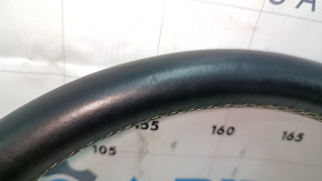 Naked steering wheel Mercedes CLA 14-19 leather black, white stitching, scratches, dents