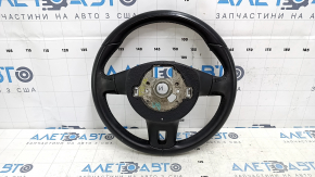 Naked steering wheel VW Tiguan 11-18 rest leather black, no buttons, scratches