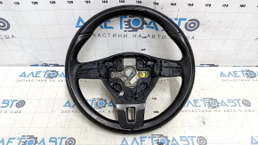Naked steering wheel VW Tiguan 11-18 rest leather black, no buttons, scratches, bumps, dents