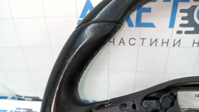 Naked steering wheel VW Tiguan 11-18 rest leather black, no buttons, scratches, bumps, dents