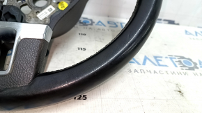 Naked steering wheel VW Tiguan 11-18 rest leather black, no buttons, scratches, bumps, dents