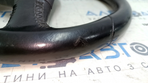 Naked steering wheel VW Tiguan 11-18 rest leather black, no buttons, scratches, bumps, dents