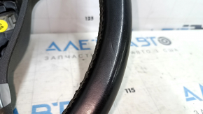Naked steering wheel VW Tiguan 11-18 rest leather black, no buttons, scratches, bumps, dents