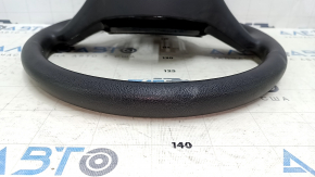 Bare steering wheel VW Beetle 12-19 black rubber, with black overlay without buttons, dented