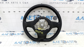 Bare steering wheel VW Beetle 12-19 black rubber, with black overlay without buttons, dented