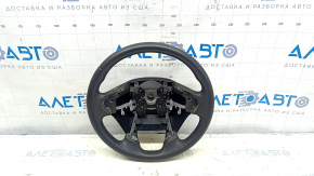 Naked steering wheel Honda Accord 13-17 leather, black, with rear pad, for dry cleaning
